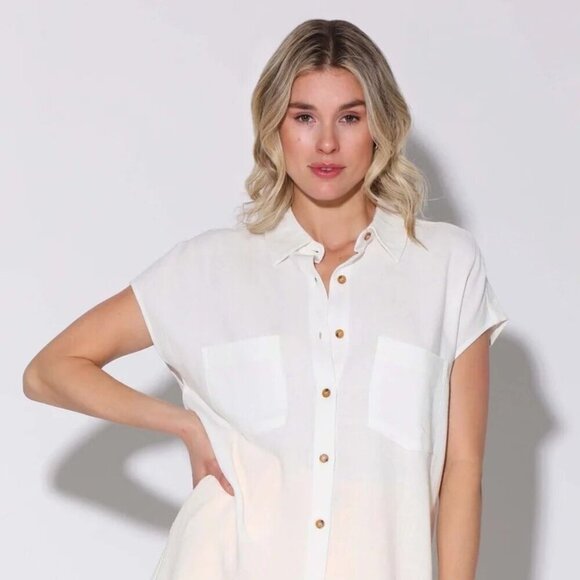 WALTER BAKER Sylvia Top In White Size‎ Medium - Picture 2 of 9